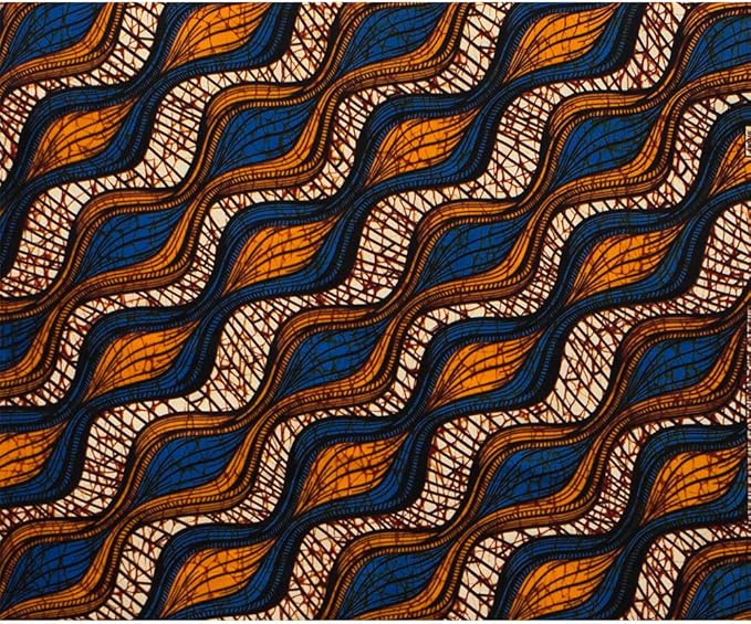 African Fabric 6 Yard Ankara Tribal Print Fabric for Party Dress A05