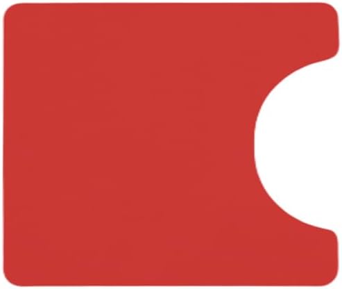 Toilet Rug, Thin Toilet Rugs U Shaped Washable Non Slip Absorbent Quick Dry Low Pile Toilet Mat, 20"x24" U Shape Red