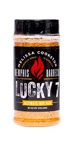 Melissa Cookston's Lucky 7 BBQ Rub, Award Winning Barbecue Rubs, 16 Oz