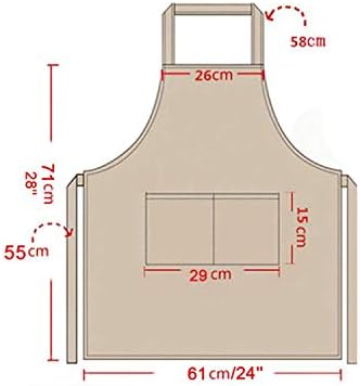 Total 6PCS Blue Bib Apron Adult with 2 Pockets for Women Men Chef Cooking Kitchen (6, Deep Blue)