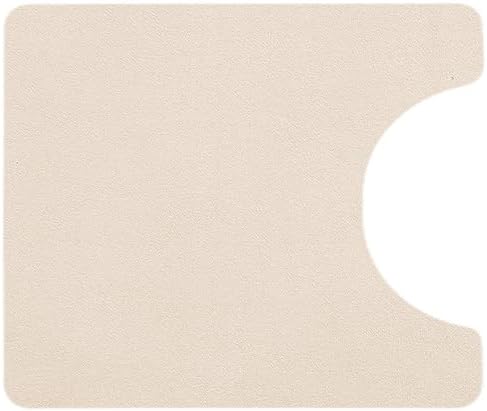 Toilet Rug, Thin Toilet Rugs U Shaped Washable Non Slip Absorbent Quick Dry Low Pile Toilet Mat, 20"x24" U Shape Beige
