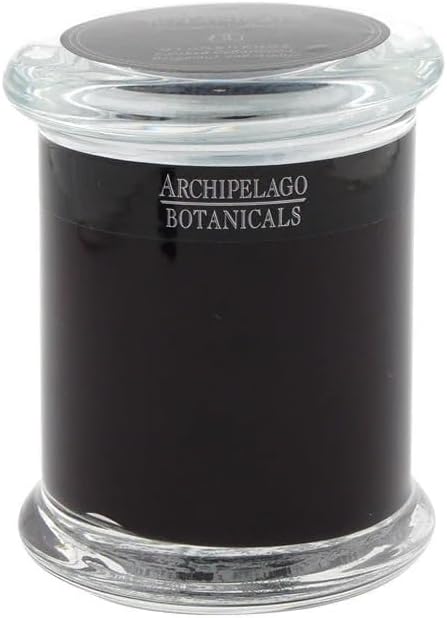 Archipelago Botanicals Stonehenge Glass Jar Candle, Cedarwood, Citrus Bergamot and Amber Scent, Lead-Free Candle Wicks, Burns Approx. 60 Hours (8.6 oz)