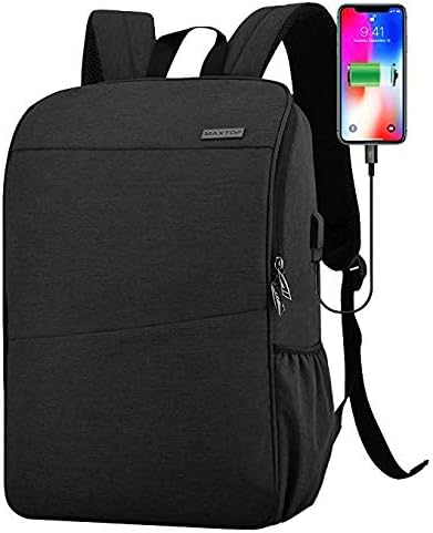 MAXTOP Laptop Backpack for Women Men College Bookbag Business Travel Backpack Water Resistant Computer Backpack with USB Charging Port Fits 15.6 Inch Laptop