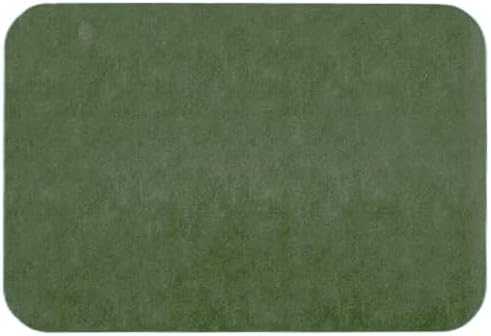 Bathroom Mat Quick Dry, Bathroom Rugs Non Slip Washable Thin Absorbent Bath Mat Fits Under Door Bathroom Floor Mat Perfect for Bath, Shower, or Sink 16"x24" Sage Green