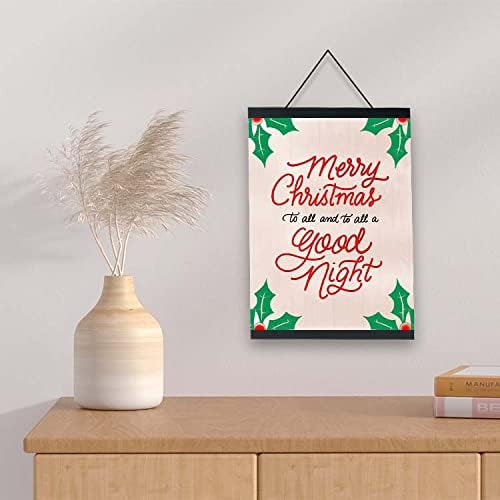 2 Pack Magnetic Poster Hanger Frame 12 Inch Black,12x16 12x18 12x20 12x24 Wood Magnet Frames Hangers for Photos, Pictures, Prints, Maps, Scrolls and Canvas Artwork