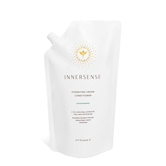 INNERSENSE Organic Beauty - Natural Hydrating Cream Conditioner | Non-Toxic, Cruelty-Free, Clean Haircare (32 oz Refill Pouch)
