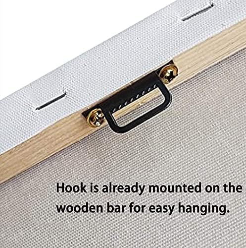 Wieco Art Morning Dancing 100% Hand Painted Oil Paintings Abstract Canvas Wall Art Modern Stretched Flowers Artwork Ready to Hang for Living Room Home Decorations and Wall Decor