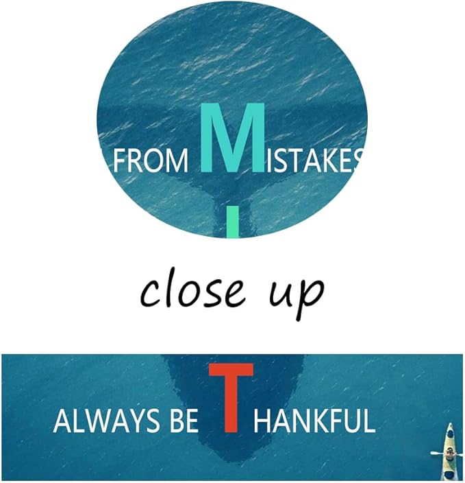 Inspirational Canvas Wall Art for Office Motivational Whale Animal Mindset Poster Print Artwork Painting Picture for Framed Home Decoration Living Room Ready to Hang [24''W X 36''H]