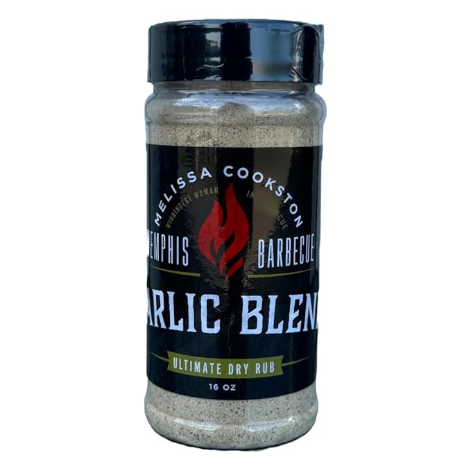 Melissa Cookston's Garlic Blend BBQ Rub, Award Winning Barbecue Rubs, 16 Oz