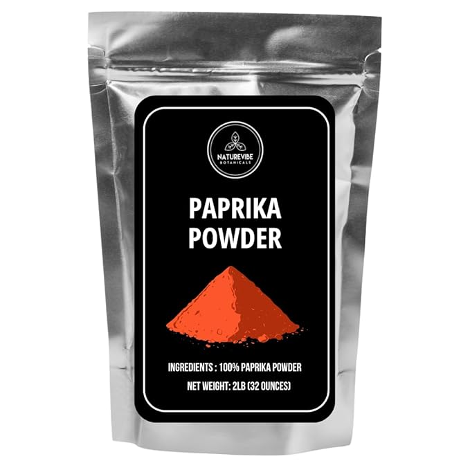 Paprika Powder 2lb by Naturevibe Botanicals | Red Paprika Ground Seasoning | Great for Garnishing (32 Ounces)