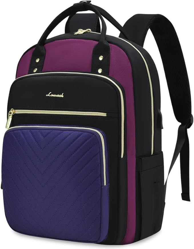 LOVEVOOK Laptop Backpack for Women 15.6 inch Large Capacity Travel Backpack for Work Business