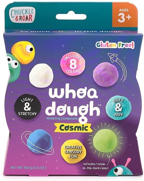 Whoa Dough Air Dry Clay Cosmic Colors by Chuckle & Roar