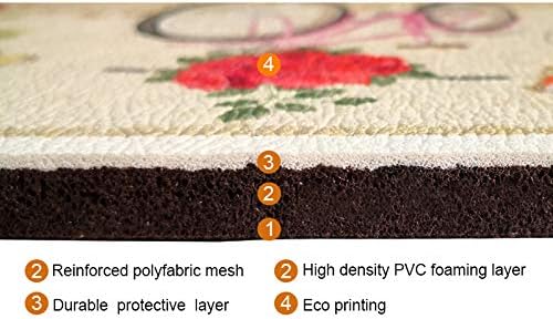 UpNUpCo Artistic Beautiful Anti Fatigue Kitchen Floor Mat - Unique Floor Mats - Pain Relief Padded Kitchen Mats - Floor Mats in Front of Sink - Memory Foam 47" X 17.5" X 10mm Rooster