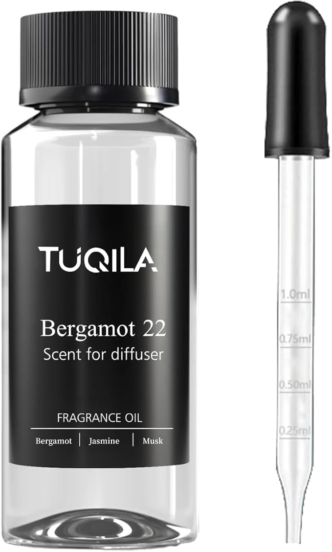 Hotel Bergamot Essential Oil - 120ML Waterless Scent Oil for Cold Air Diffusers, Luxury Aroma Fragrance Oils for Home, Spa & Office-Long Lasting Aromatic Oil for Waterless Diffusers