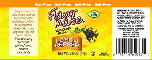 Flavor Mate No Salt Seasoning Blend - Variety Pack - Original,Garlic and Herb,Southwest Chipotle,Lemon & Pepper, Table Blend - 2.5 oz-Kosher