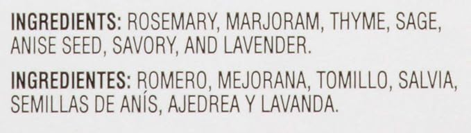 McCormick Culinary Herbes de Provence, 6 oz - One 6 Ounce Container of Herbes de Provence Seasoning, Blend of Rosemary, Thyme, Sage, Lavender and More