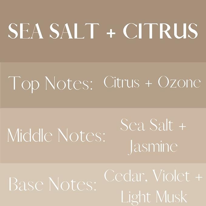 River Birch Sea Salt + Citrus Scented Linen and Room Spray | Home Fragrance | 4 oz Glass Amber Bottle | Luxury Signature Scent | Handmade in Texas