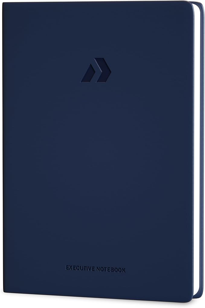 Nextnoid Lined Hardcover Notebook Journal - 120 GSM Thick Paper, Medium A5 Notebbok 160 Pages - Perfect Mens Journal For Writing, Journaling and Note-Taking (Navy Blue,Ruled)