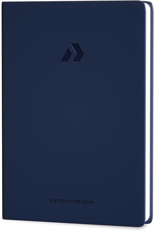 Nextnoid Lined Hardcover Notebook Journal - 120 GSM Thick Paper, Medium A5 Notebbok 160 Pages - Perfect Mens Journal For Writing, Journaling and Note-Taking (Navy Blue,Ruled)