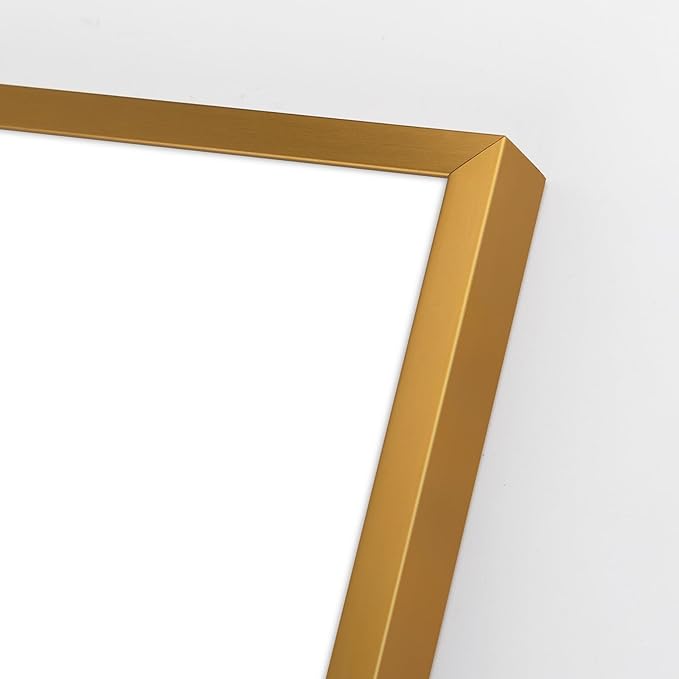 Golden State Art 14x18 Picture Frame 3 Pack - Aluminum Frames with 11x14 Removable Mats & Real Glass, Display 14x18 Posters or 11x14 Photos - Bronze Gallery Wall Frames for Home Office Decor