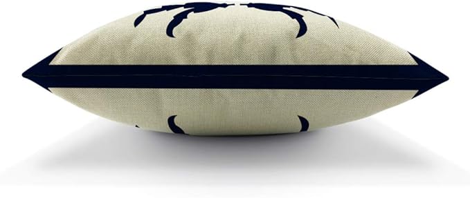 AOYEGO Crab Throw Pillow Cover Nautical Animal Crawl Crustacean Ocean Seafood Marine Nature Sea Pillow Case 18x18 Inch Decorative Men Women Room Cushion Cover for Home Couch Bed