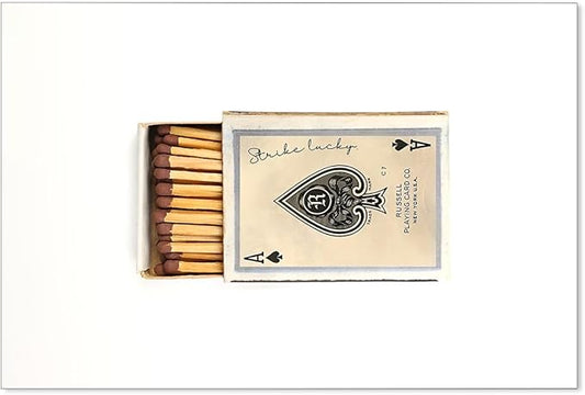 XSCQ Retro Matches Poker Canvas Posters Vintage Ace of Spades Playing Cards Matchbox Wall Art Trendy Preppy Wall Decor Funky Aesthetic Prints for Living Room 24x36 inch Unframed