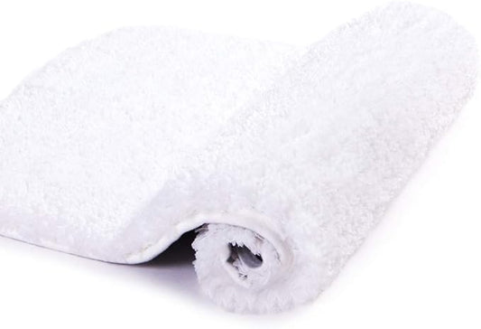Walensee Large Bathroom Rug (24 x 48, White) Extra Soft and Absorbent Shaggy Bath Mat Machine Washable Microfiber Non Slip Luxury Floor Mat