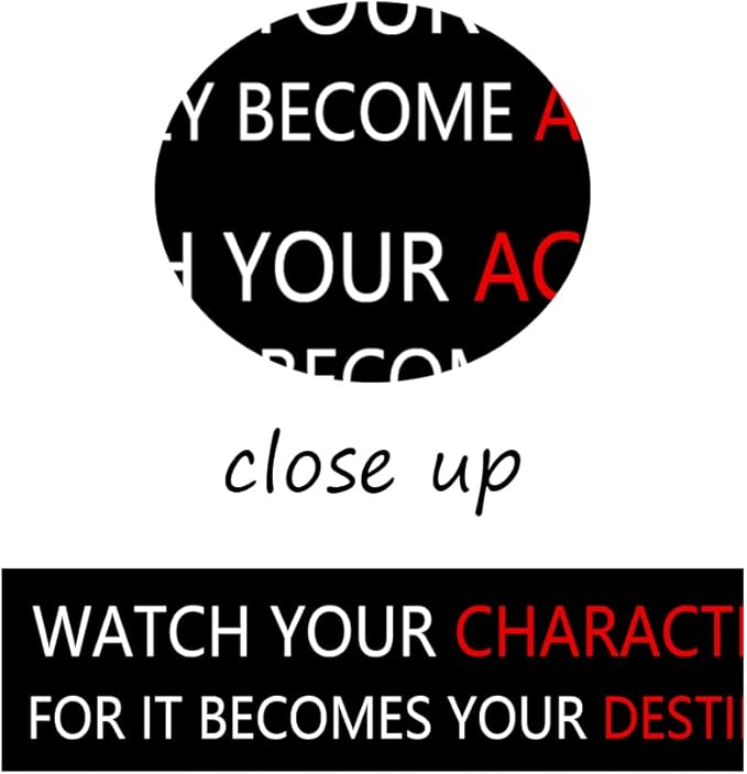 Watch Your Thoughts Inspirational Wall Art Motivational Canvas Painting Inspiring Quotes Posters Prints Artwork Living Room Home Office Classroom Decor Framed Ready to Hang [12''W x 18''H]