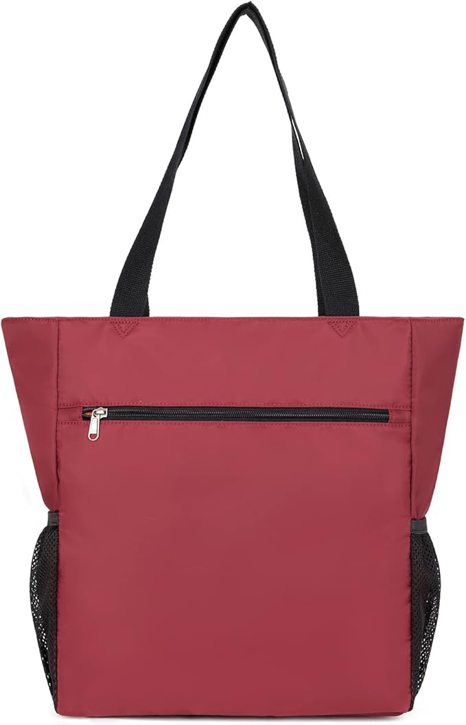 ETidy Large Capacity Foldable Tote Bag With Zipper Water-resistant SandproofWomen Beach Bag Handbag GymBag Travel ShoppingBag