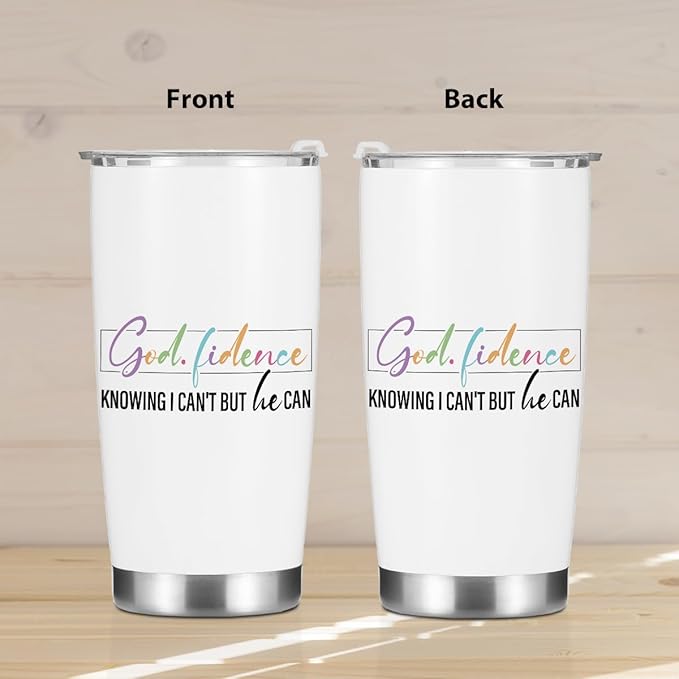 Inspirational Gifts for Women Mom Tumbler, Positive Bible Verse Christian Gifts Christmas Birthday Boss Day, Faith Religious Coffee Mug Stainless Steel Vacuum Insulated Double Wall Travel Cup，20oz