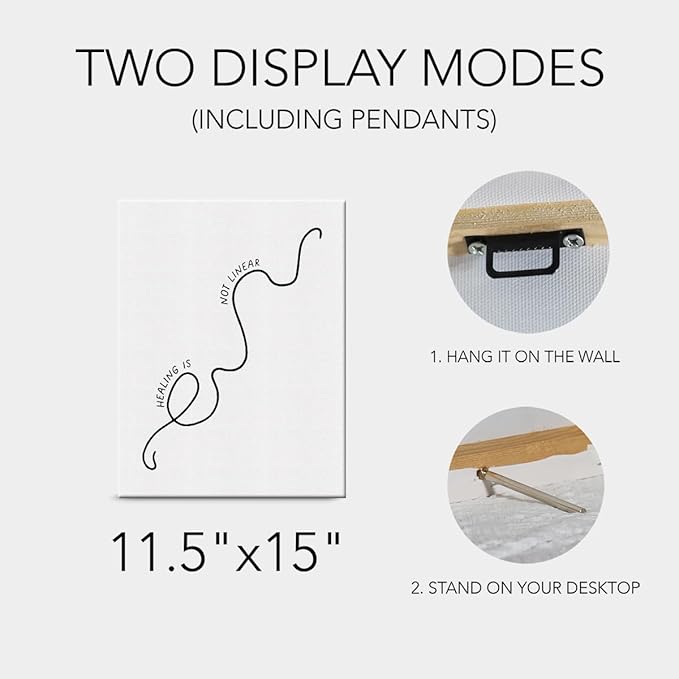 Therapy Office Decor Inspirational Canvas Wall Art Framed Social Worker Gifts Mental Health Decor Paintings Canvas Prints Poster for Home Office Treatment Room Wall Decor Artwork Decorative