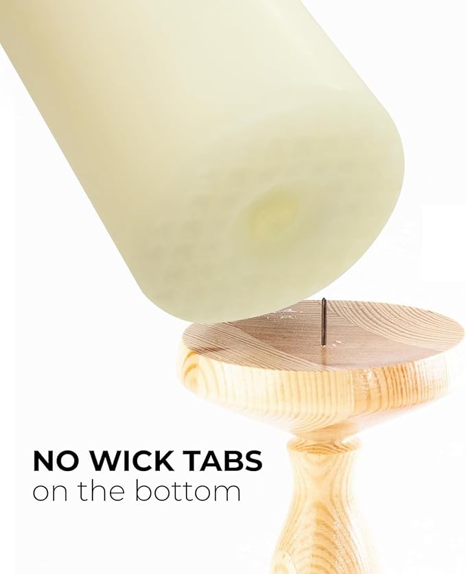 2"x4" High Ivory Pillar Candles, Set of 20, Unscented. Bulk Buy. Ideal for Wedding, Emergency Lanterns, Spa, Aromatherapy, Party