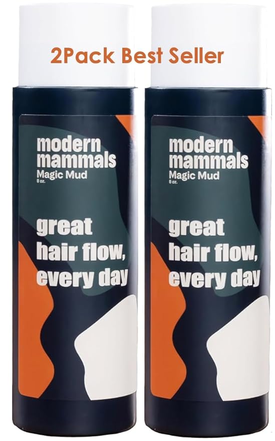 Modern Mammals Men's Shampoo Alternative I Sulfate Free CoWash I Enhances Natural Hair Volume I Lather Free, Cleansing, Hydrating, Replaces Conditioner, 2 in 1, I Barber Recommended I 8oz bottle