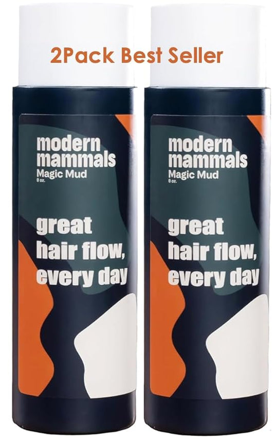 Modern Mammals Men's Shampoo Alternative I Sulfate Free CoWash I Enhances Natural Hair Volume I Lather Free, Cleansing, Hydrating, Replaces Conditioner, 2 in 1, I Barber Recommended I 8oz bottle