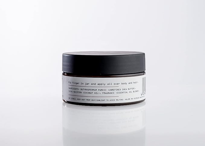 Kaeme Urbane African whipped shea butter handmade from raw organic body butter for women and men Deep Hydration for Dry Skin, Hair Repair (3.4oz/100g jar)