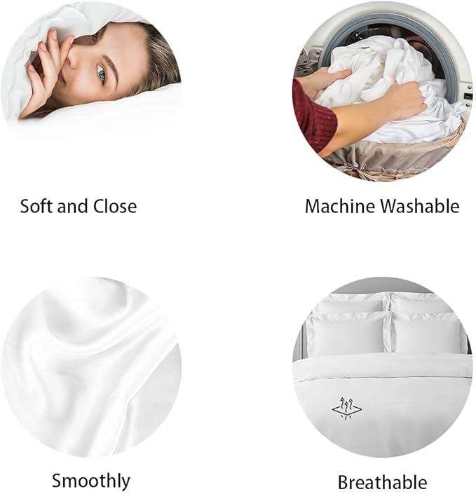 Camouflage USA Flag Bedding Set King Size, Green Camo Grey Deer Antlers and Trees Print Natural Duvet Cover Set for Bedroom, American Flag Ultra Soft Comforter Cover with 2 Pillowcases,(No Comforter)