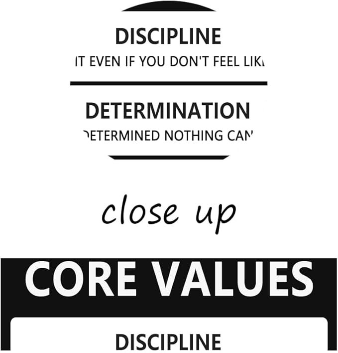 Inspirational Poster Motivational Canvas Core Values Wall Art Inspiring Prints Artwork for Office Living Room Modern Home Decor Painting Pictures Stretched and Framed Ready to Hang [30''Wx 40''H]