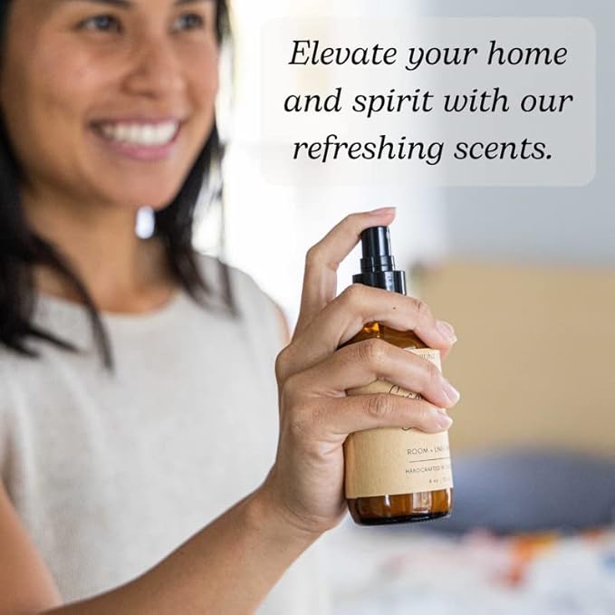 Cocoa Butter Cashmere Artisan Natural Room and Linen Spray with Pure Essential Oils, Small Batch, Made in California (4 oz)