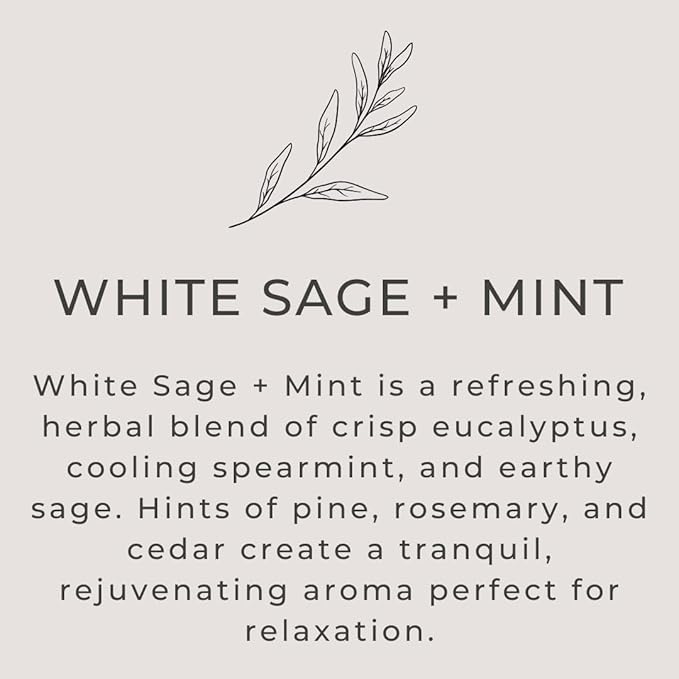 River Birch White Sage + Mint Scented Linen and Room Spray | Home Fragrance | 4 oz Glass Amber Bottle | Luxury Signature Scent | Handmade in Texas