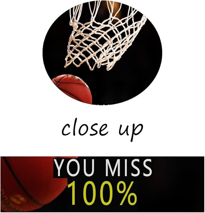 Motivational Sports Star Quotes Canvas Wall Art Inspirational Positive Affirmation Poster Decor Print Modern Inspiring Picture Painting Framed Artwork for Office Home Wall Decor[18''W X 24''H]