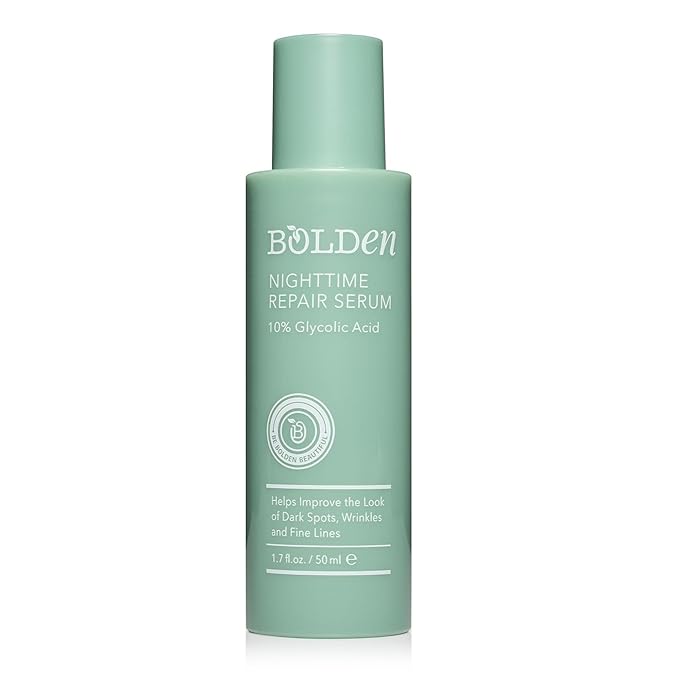 Bolden Nighttime Repair Serum | Facial Serum for Dark Spots and Discoloration | Ideal for Acne-Prone & Melanin-Rich Skin | 1.7 Fl Oz