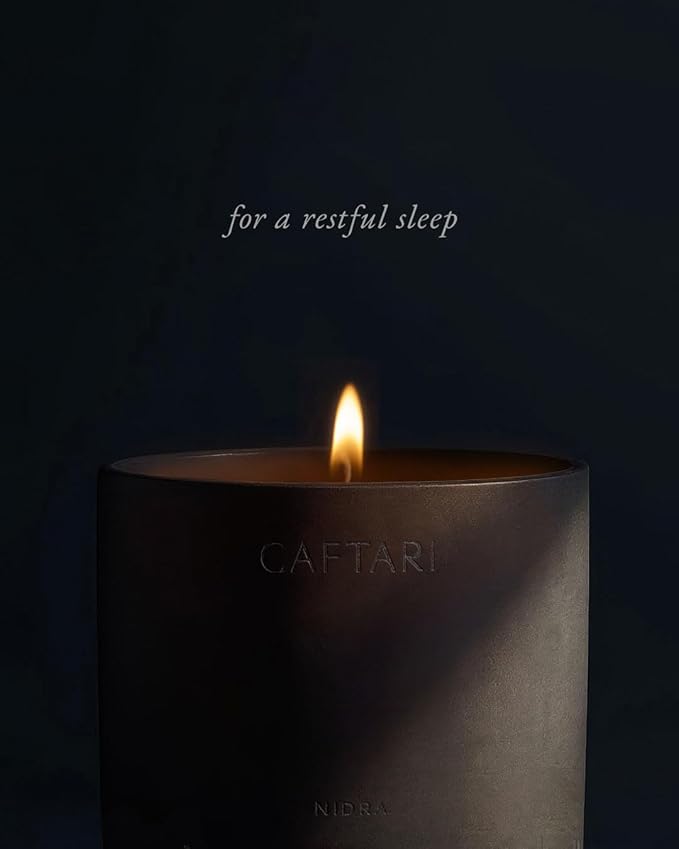 Luxury Aromatherapy Candle | Jasmine, Tuberose & Neroli Scented | 60 Hour Burn | Clean Coconut Soy Wax | Vegan, Gift-Ready Candle for Sleep & Home Spa Feel | Nidra