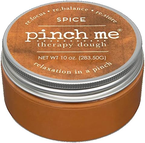 Pinch Me Therapy Dough - Holistic Aromatherapy Stress Relieving Putty - 10 Ounce (Spice)
