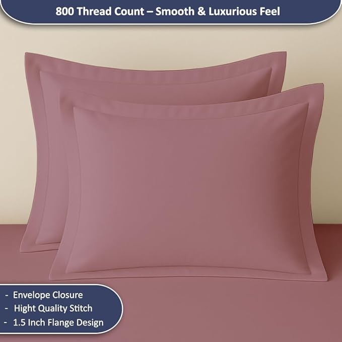 eBeddy Linens Premium Duvet Cover Set 800-TC California King 104x98 Inch Pure Egyptian Cotton Soft 3 Pieces (1 Duvet Cover & 2 Pillow Shams) Zipper Closure & Corner Ties, Plum Solid