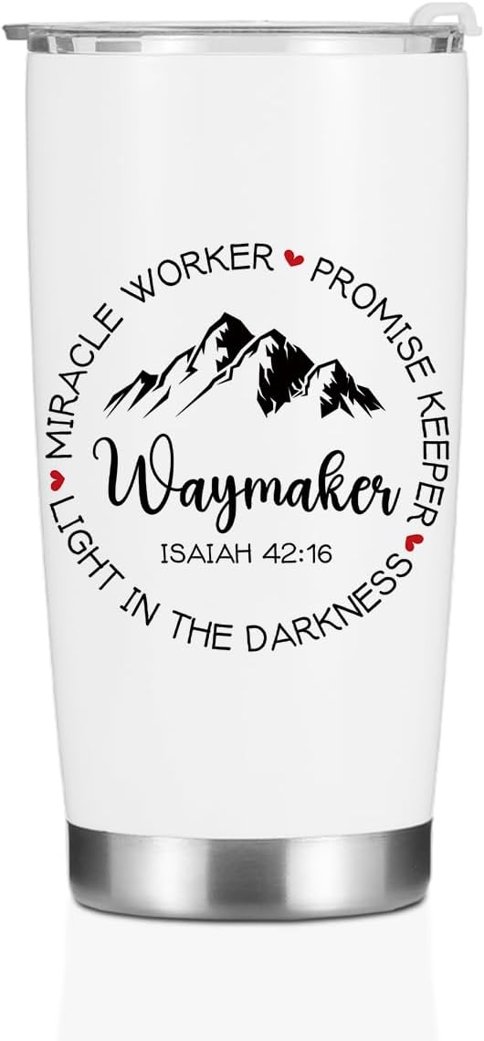 Christian Gifts for Women Her Tumbler, Inspirational Bible Verse Scripture Gifts Birthday Christmas, Faith Religious Coffee Mug Stainless Steel Vacuum Insulated Double Wall Travel Cup with Lid，20oz