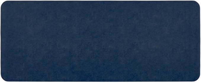 Bathroom Mat Quick Dry, Bathroom Rugs Non Slip Washable Thin Absorbent Bath Mat Fits Under Door Bathroom Floor Mat Perfect for Bath, Shower, or Sink 24"x60" Navy Blue
