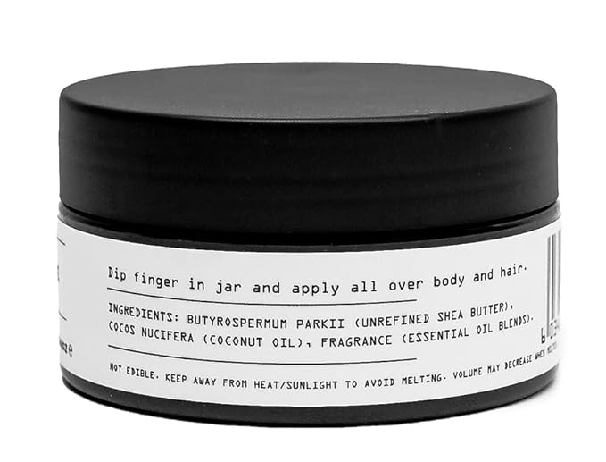 KAEME Goldflakes African Shea Butter For Women and Men Made from Raw Organic Pure Unrefined Moisturizer Cream with Natural Coconut Oil For Deep Hydration Skin Hair Scalp DIY Sheabutter(3.4oz/100g jar)