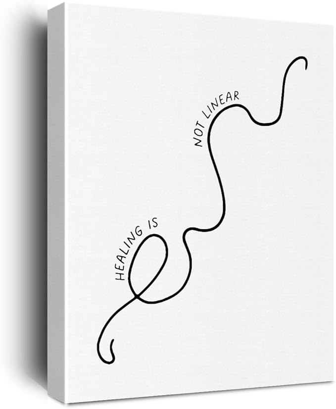 Therapy Office Decor Inspirational Canvas Wall Art Framed Social Worker Gifts Mental Health Decor Paintings Canvas Prints Poster for Home Office Treatment Room Wall Decor Artwork Decorative