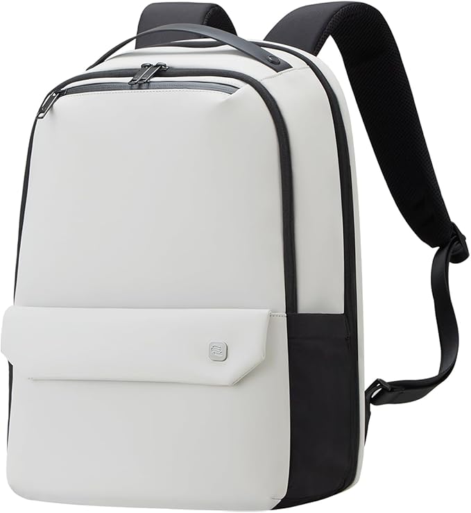 Hanke Carry on Backpack Toiletry Travel Laptop Backpack for Men & Women, Durable Rucksack Weekender Bag Daypack(Salt White)