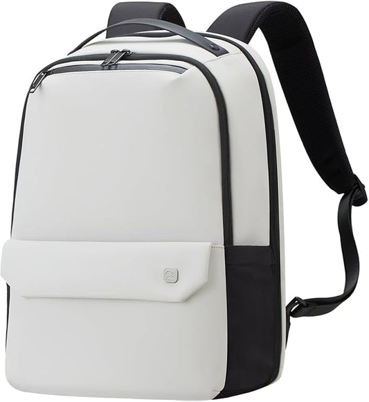 Hanke Carry on Backpack Toiletry Travel Laptop Backpack for Men & Women, Durable Rucksack Weekender Bag Daypack(Salt White)
